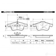 Тормозные колодки, комплект RIDEX SD7I6 Q 1437659874 402b0412 - Изображение 5