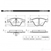 Тормозные колодки, комплект RIDEX 402b0553 E 748NF 1437660298 - Изображение 3