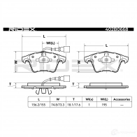 Тормозные колодки, комплект RIDEX 402b0668 1437660183 MPU7MW 9 - Изображение 4