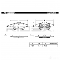 Тормозные колодки, комплект RIDEX KT 34SP 402b0145 1437650008 - Изображение 5
