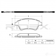 Тормозные колодки, комплект RIDEX TQ8 FNC2 1437659385 402b0144 - Изображение 5