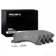Тормозные колодки, комплект RIDEX 402b0304 1437660305 E0X 0AWH - Изображение 2