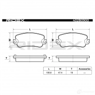 Тормозные колодки, комплект RIDEX 1437659234 402b0900 SV832 V3 - Изображение 4