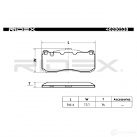 Тормозные колодки, комплект RIDEX 402b0538 1437659473 J4 ER2 - Изображение 3