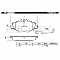 Тормозные колодки, комплект RIDEX 402b0119 1437660502 GCP HN - Изображение 5