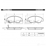 Тормозные колодки, комплект RIDEX 402b0081 1437649681 8DB JN - Изображение 4