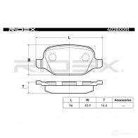 Тормозные колодки, комплект RIDEX 402b0091 1437649762 I ZPNC - Изображение 4