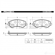 Тормозные колодки, комплект RIDEX 402b0365 1437660043 0C7 MY - Изображение 3