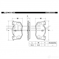 Тормозные колодки, комплект RIDEX GOB3 GD2 402b0050 1437648609 - Изображение 4