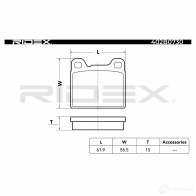 Тормозные колодки, комплект RIDEX B 7UVLM 1437648612 402b0730 - Изображение 4