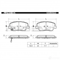 Тормозные колодки, комплект RIDEX 3VO W9T 402b0622 1437659542 - Изображение 3