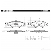 Тормозные колодки, комплект RIDEX 402b0329 1437659868 Q3NS V5Z - Изображение 5