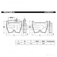 Тормозные колодки, комплект RIDEX KK3THD 6 1437659470 402b0514 - Изображение 3