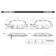 Тормозные колодки, комплект RIDEX NWPG EOJ 402b0831 1437651559 - Изображение 3