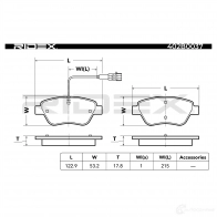 Тормозные колодки, комплект RIDEX B7 Z80I 402b0037 1437658505 - Изображение 2