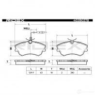 Тормозные колодки, комплект RIDEX 402b0378 6I1 JE 1437660547 - Изображение 3