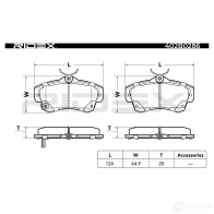 Тормозные колодки, комплект RIDEX 1437658845 402b0286 D4NR W - Изображение 5