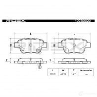 Тормозные колодки, комплект RIDEX 1437649296 V1 5RPDE 402b0020 - Изображение 4