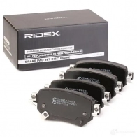 Тормозные колодки, комплект RIDEX 402b1341 E7 TEKPC 1437659324