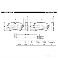 Тормозные колодки, комплект RIDEX CD D8N 402b0554 1437660006 - Изображение 3