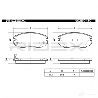 Тормозные колодки, комплект RIDEX ZZOC 4IK 1437660644 402b0430 - Изображение 3