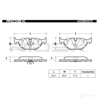 Тормозные колодки, комплект RIDEX 402b0013 1437659246 41Z Z6 - Изображение 4