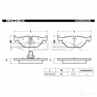 Тормозные колодки, комплект RIDEX 1437649291 402b0026 Y 1J4CCQ - Изображение 6