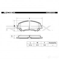 Тормозные колодки, комплект RIDEX FA A1T 1437659609 402b1050 - Изображение 4