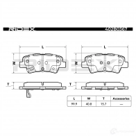 Тормозные колодки, комплект RIDEX 1437649691 2RP IE5 402b0367 - Изображение 4