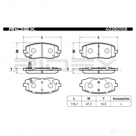 Тормозные колодки, комплект RIDEX 1437652328 402b0108 Q4A YF - Изображение 5