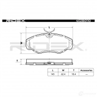 Тормозные колодки, комплект RIDEX 1437659774 KC7PZ T 402b0110 - Изображение 5