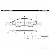 Тормозные колодки, комплект RIDEX 1437657841 YP CKU1 402b0192 - Изображение 5