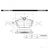 Тормозные колодки, комплект RIDEX J66 WA66 402b0040 1437649163 - Изображение 4