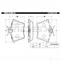 Тормозные колодки, комплект RIDEX V BHTX4K 402b0128 1437657565 - Изображение 4