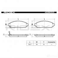 Тормозные колодки, комплект RIDEX NLV S5X 1437660196 402b0303 - Изображение 3