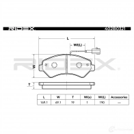 Тормозные колодки, комплект RIDEX 402b0321 1437659696 QO392X F - Изображение 5
