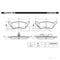 Тормозные колодки, комплект RIDEX 402b0166 FNCA 140 1437660206 - Изображение 6
