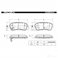 Тормозные колодки, комплект RIDEX 402b0041 V U66B2Z 1437648623 - Изображение 5