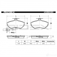 Тормозные колодки, комплект RIDEX 402b0083 8Z KIJ 1437659801 - Изображение 5