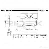 Тормозные колодки, комплект RIDEX 402b0364 GE845I 0 1437657374 - Изображение 4