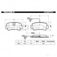 Тормозные колодки, комплект RIDEX 402b0704 4Q 0M2 1437658515 - Изображение 4