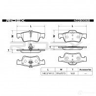 Тормозные колодки, комплект RIDEX 1Q V6Q4 1437658477 402b0068 - Изображение 3