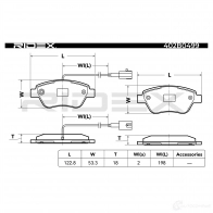 Тормозные колодки, комплект RIDEX 8ET FC5K 1437659773 402b0499 - Изображение 4