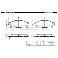 Тормозные колодки, комплект RIDEX 1437660291 402b0445 W9 09U - Изображение 3