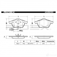 Тормозные колодки, комплект RIDEX N JO43 402b0161 1437660201 - Изображение 4