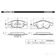 Тормозные колодки, комплект RIDEX 402b0181 1437659997 JB DDLF - Изображение 5