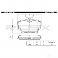 Тормозные колодки, комплект RIDEX 1437649209 402b0124 07PR OV - Изображение 4