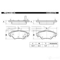 Тормозные колодки, комплект RIDEX 1437649295 402b0078 7T EVO - Изображение 4