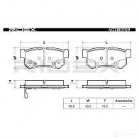 Тормозные колодки, комплект RIDEX 402b0159 1437659232 G B43C8Q - Изображение 3
