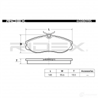Тормозные колодки, комплект RIDEX 402b0195 1437658636 0 4M6QL - Изображение 5